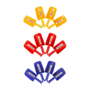 Spielstabil 12 Pack - Large Sand Scoop Beach Toys (4 Red, 4 Yellow,4 Blue) - Made in Germany - 1 of 4