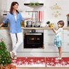 Winter Holiday Christmas Snow 17x29in+17x47in Kitchen Area Rug Home Christmas Decor Floor Mat Non Slip Mat for Entrance Living Room Bedroom Bathroom - 3 of 4