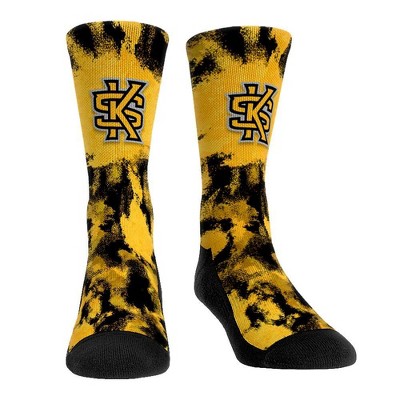 NCAA Kennesaw State Owls Paint Crew Socks - L/XL