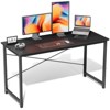 MAYEERTY Computer Office Desk for Small Spaces Writing Gaming Work Desk with Storage Bag Headphone Hook - 2 of 3