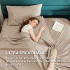 100% Cotton Percale Sheets,Sheet Set with Deep Pocket Up to 16 Inches, Breathable & Crirsp Soft, Bedsheet & Pillowcase Sets, 4 Pieces - 3 of 4