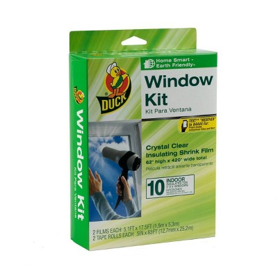 Duck 62" x 420" 10pk Shrink Indoor Window Film Insulation Kit