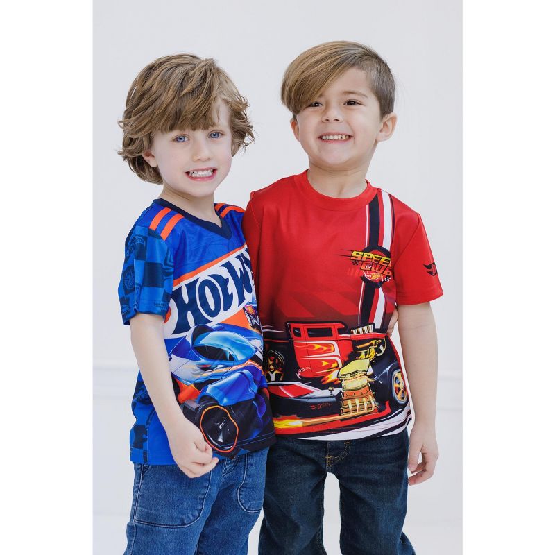 Hot Wheels 2 Pack Athletic T-Shirts Toddler, 2 of 8