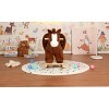 Kids Ride-On Rocking Horse with Lullaby, Soft Plush, Hand Puppets & Safety Belt for Ages 1–3, Brown, CPC Certified - 4 of 4