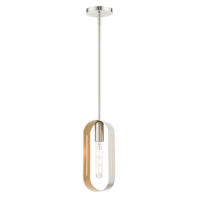 Livex Lighting Rave 1 - Light Pendant in  Brushed Nickel