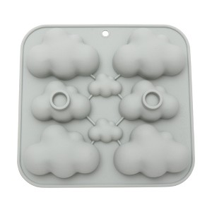 Unique Bargains Candy Moulds 8-Cavity Cloud Shape Candy Mould Hand Wash 6.38"x6.06"x1.22" 1 Pc - 1 of 4