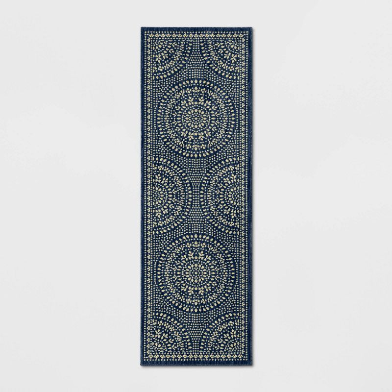 Butterfield Woven Novelty Area Rug Navy - Threshold&#153;, 1 of 8
