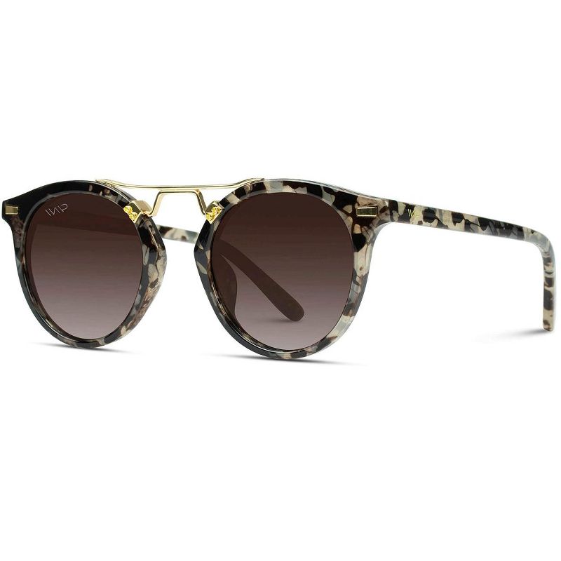 WMP Eyewear Round Metal Bridge Polarized Sunglasses, 2 of 5