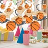 Big Dot of Happiness Nothin' but Net - Basketball - Baby Shower or Birthday Party Hanging Decor - Party Decoration Swirls - Set of 40 - 2 of 4