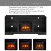 NAYSAYE Indoor Fireplace TV Stand with Realistic Flame and Warm Ambience for Living Room or Bedroom, Black, 57.87"*15.35"*24.41" - 3 of 4