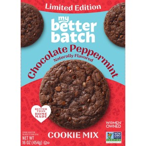 My Better Batch Chocolate Peppermint Holiday Cookie Mix - 16oz - 1 of 4