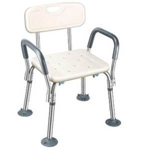 MPM Essential Spa Bathtub Shower Lift Chair, Adjustable Bath Seat, Portable Shower Bench, Tool-Free Assembly, Bathroom Lift Chair with Arms and Back - 1 of 4