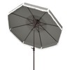Milan Fringe 9Ft Double Top Crank Umbrella - PAT8208 - Safavieh - 4 of 4