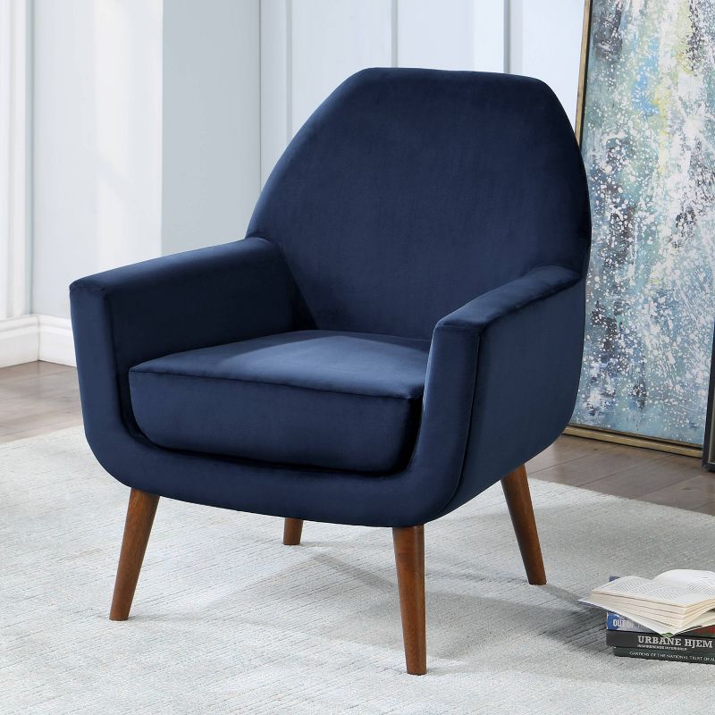 Comfort Pointe Accera Mid - Century Velvet Arm Chair, 3 of 11