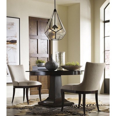 Cinq Brushed Nickel Geometric Glass Pendant Light