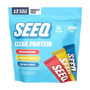 Seeq Clear Protein Powder On the Go - Multi Flavor Pack - 12ct - 1 of 4