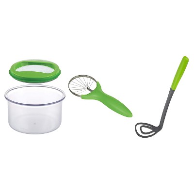 Progressive International PrepWorks Guacamole Kit Container, Slicer and Masher