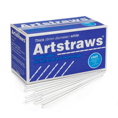 Artstraws Paper Tubes, Thin, Assorted Colors, 4mm, 1800 Count