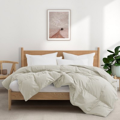 Puredown All Season Organic Cotton Down Comforter - 100% Natural, Chemical-Free, Medium Warmth Duvet Insert