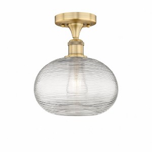 Ithaca - 1 Light Semi-Flush Mount In Industrial Style-9.63 Inches Tall and 10 Inches Wide - 1 of 1