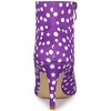 Allegra K Women's Polka Dots Pointed Toe Side Zip Stiletto High Heel Ankle Boots - 4 of 4