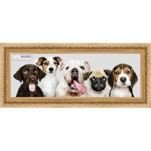 PosterPalooza | Panoramic Refined Gold Picture Frame - UV Acrylic, Foam Board Backing, Hanging Hardware - 1 of 4