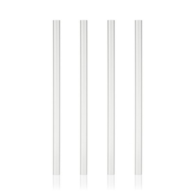 HOST Set of 4 Reusable Plastic Straws for Wine Freeze Cooling Cups, Vacuum Insulated Tumblers, Travel Mugs, Stemless Wine Tumblers, Clear