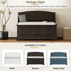 CAVINAS Retro Pull-Open Top Shoe Ottoman Bench with Hidden Storage & Cushion,Multifunctional Storage Bench for Entryway,Living Room - 3 of 4