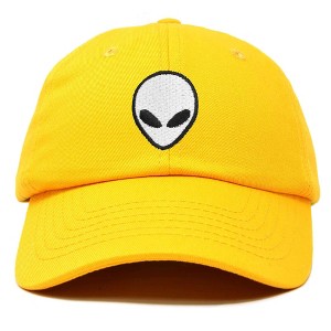 Dalix Alien Embroidered UFO Dad Hat Cotton Baseball Cap Adjustable Mens - 1 of 4