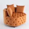 CAVINAS 40.6" Wide Modern Barrel Accent Chair for Living Room, Upholstered Leisure Sofa Chair - 4 of 4