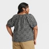 Women's Puff Short Sleeve Blouse - Universal Thread™ - 2 of 3