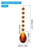 Unique Bargains Crystal Pendants Teardrop Beads for DIY Lamp Arts Crafts Decoration 6 Pcs - 2 of 4
