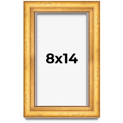 PosterPalooza | Photo Size Shadow Box 1.75" Deep Gold Frame - UV Acrylic, Backing, Hanging Hardware