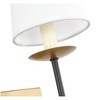 Elegant Lighting Eclipse 1 light Brass and Black and White shade wall sconce - image 4 of 4