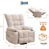 Electric Power Lift Recliner Chair with Massage & Heat for Elderly, Swivel Rocker Recliner with 45° Assist Stand - 4 of 4