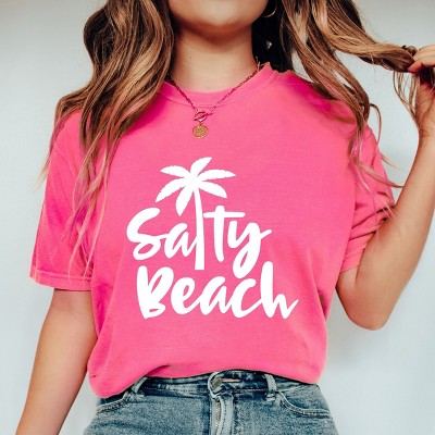 Simply Sage Market Salty Beach Garment Dyed Tee - M - Crunchberry