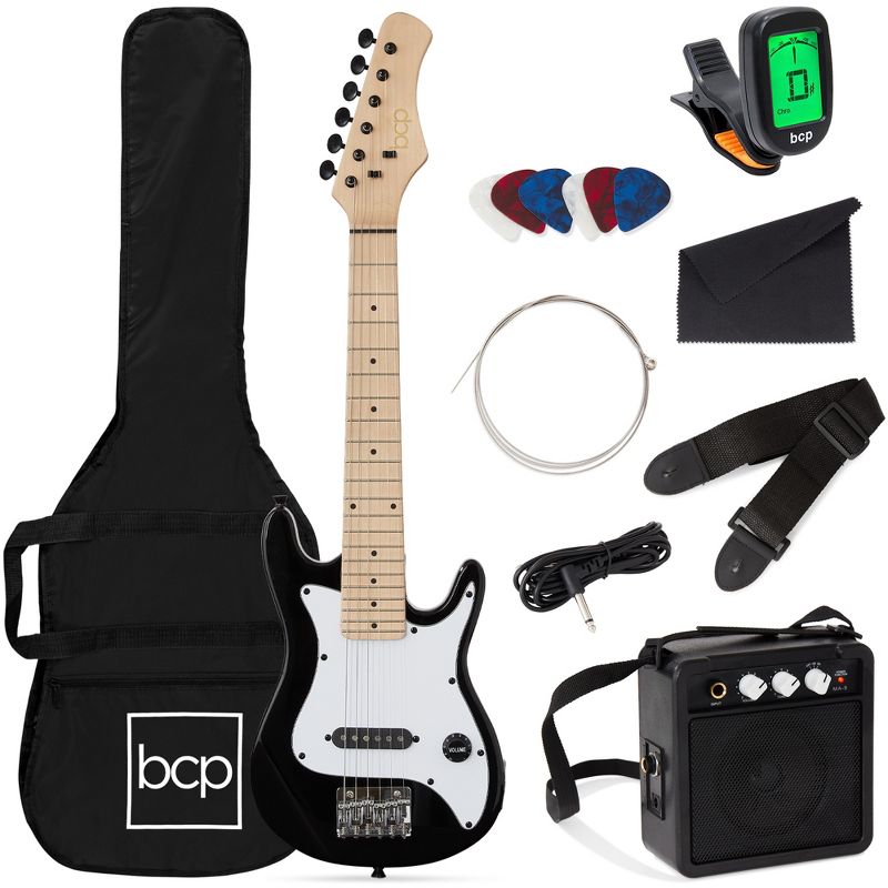 Best Choice Products 30in Kids Electric Guitar Beginner Starter Kit w/ 5W Amplifier, Strap, Case, 1 of 9