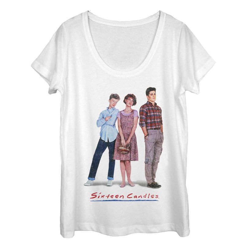Women's Sixteen Candles Classic Movie Poster Scoop Neck, 1 of 4