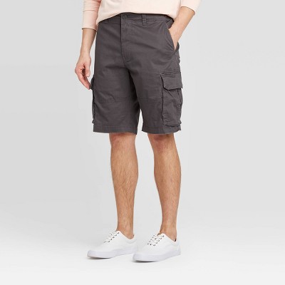 mens grey cargo shorts
