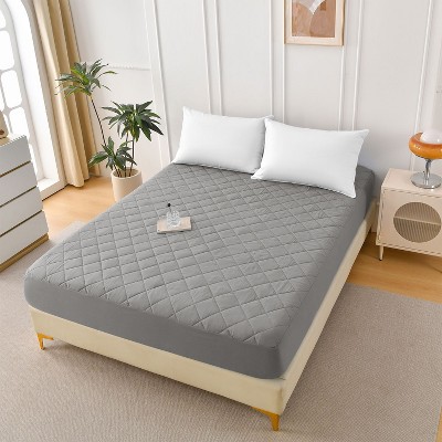 NicBex Waterproof Mattress Pad,Diamond Grid Ultrasonic Mattress Protector with Brushed Fabric and Cotton Filling,Machine Washable