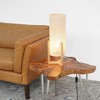 Small Oak Bedside Table Lamp – Natural Finish, 110–120V Plug-In Warm Reading Light for Bedroom, Kids’ Room or Office - 2 of 4