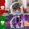 Syemin Decorative Holiday Scene Props 3.7FT Nativity Scene Outdoor Christmas Decorationf Holiday Decoration Christmas Eve Night, White, 48"*11.6"*45" - 3 of 4