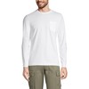 Lands' End Men's Super-t Long Sleeve T-shirt With Pocket - Large ...