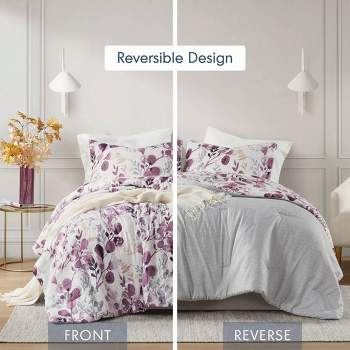 510 Design Gabby Reversible Floral Botanical Seersucker Comforter Set