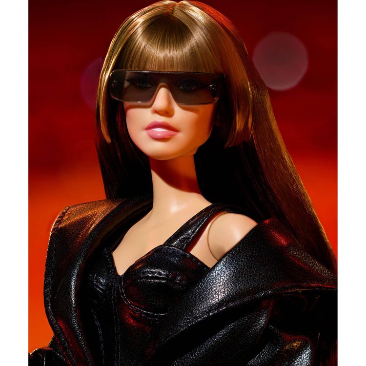 Barbie Signature Miley Cyrus Collectible Doll in Faux Leather 2-Piece Outfit with Heels, 3 of 6