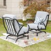 2pk Outdoor Rocking Chairs with Cushions - Lokatse - image 2 of 4