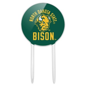 North Dakota State Bison Acrylic Cake Topper Party Decoration for Wedding Anniversary Birthday Graduation - 1 of 4