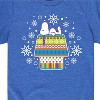 Boys' - Peanuts - Snoopy and Woodstock Christmas Skating Short Sleeve Graphic T-Shirt - 2 of 4