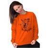 Betty Boop Halloween Flying Witch Women Crewneck Sweatshirt Brisco Brands - 3 of 4