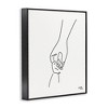 Stupell Industries Parent & Child Holding Hands Family Line Doodle Framed Giclee Art - 2 of 4